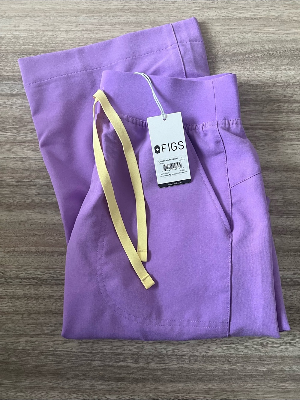 Figs Isabel Wide Leg Scrub Pants in Wild Iris